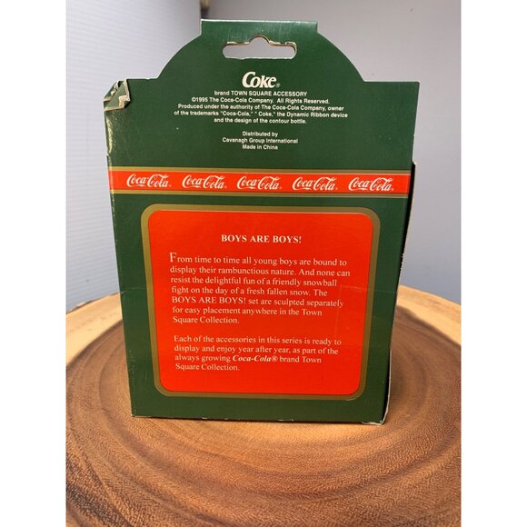 Coca-Cola Town Square Collection Boys Are Boys 1995 Figurines In Box - Picture 4 of 7